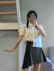 Cigaberry 2020夏季新款少女荷叶边百搭白色法式泡泡袖衬衫纯棉 商品缩略图3