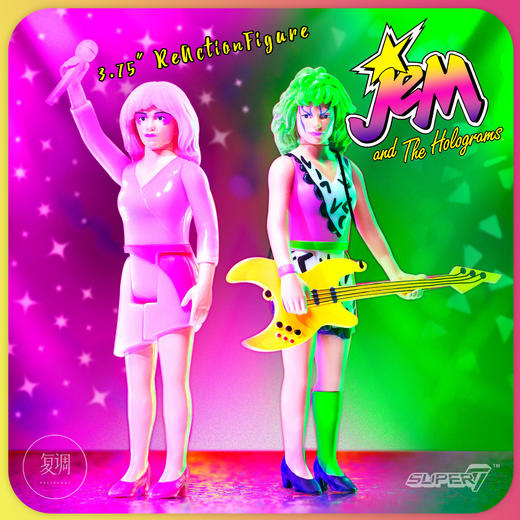 现货 Super7 杰姆和全息图 Jem And The Holograms 挂卡 商品图0