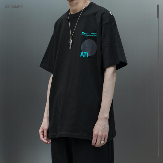 ATTEMPT SS20“匿名组织”印花宽松落肩短袖T恤 商品图2