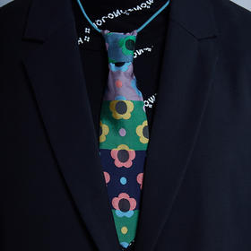 HOLONOMIC 原创设计短款印花小领带