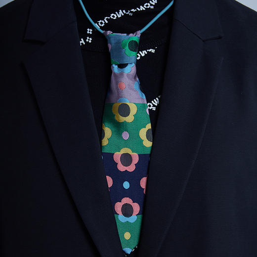 HOLONOMIC 原创设计短款印花小领带 商品图0