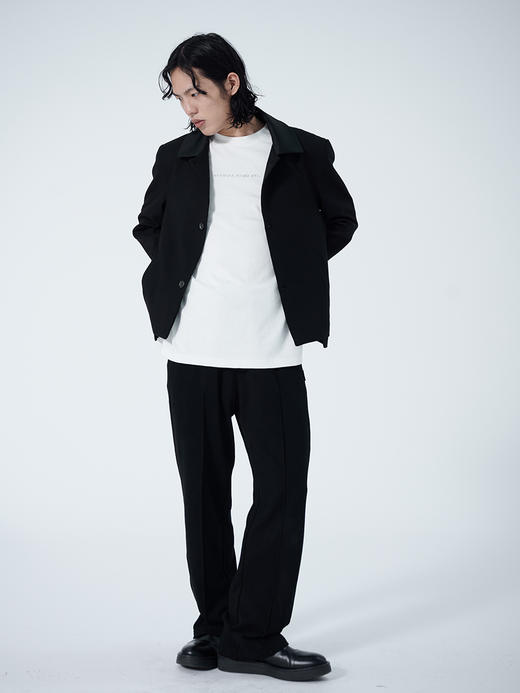 TERRAINCOGNITA2021SS春夏新款百搭短款丝绸质感拼接夹克外套男女 商品图3