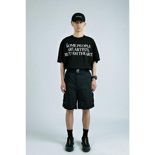 MANUFACTURE BY ATTEMPT 松紧腰腰带尼龙短裤 商品图2