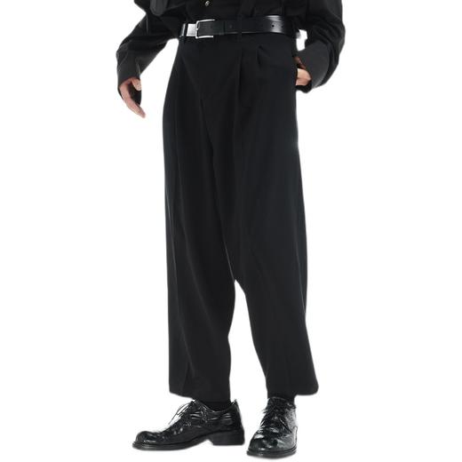 TERRAINCOGNITA21SS垂感基础休闲九分裤百搭小众西装宽松长裤男女 商品图4