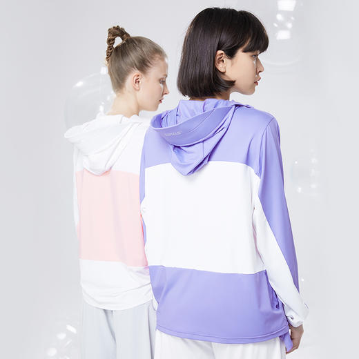 Supield素湃拼接防晒衣女夏季薄款防紫外线连帽护颈防晒服皮肤衣 商品图4