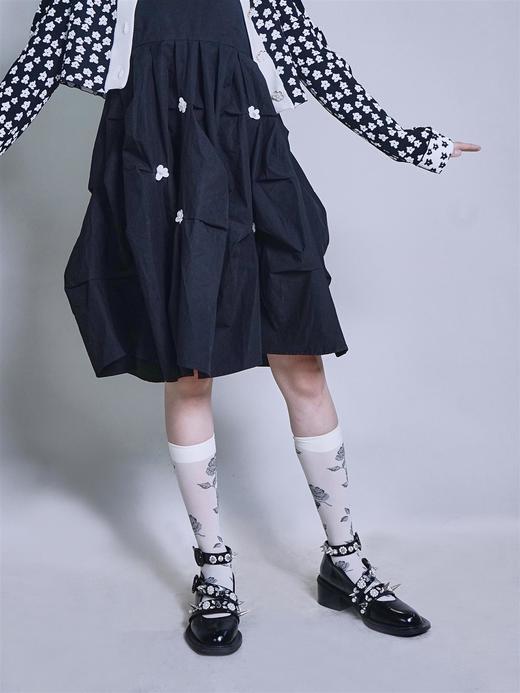 fragileheart易碎商店 原创设计 玫瑰中筒袜女秋（不退不换） 商品图0