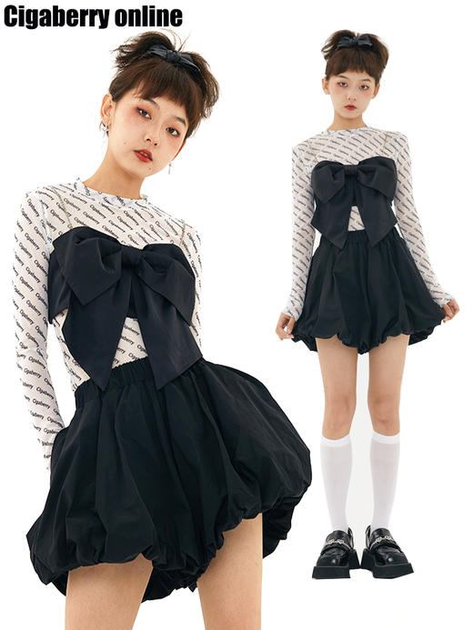 Cigaberry2021春夏少女心爆棚百搭蓬蓬裙裤显高显瘦南瓜裤 商品图0