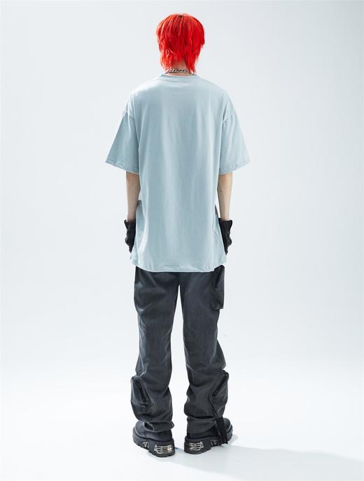 SFTTR 2021SS 立体感3D“冰块花卉”印花宽松廓形男女休闲短袖T恤 商品图1