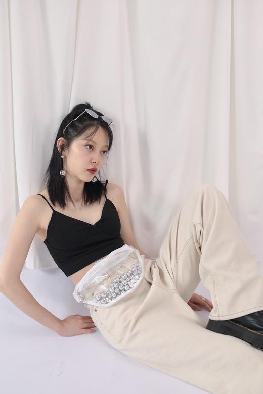 EhK 双色气质百搭打底内衣上衣带胸垫吊带背心女潮 现货 商品图1