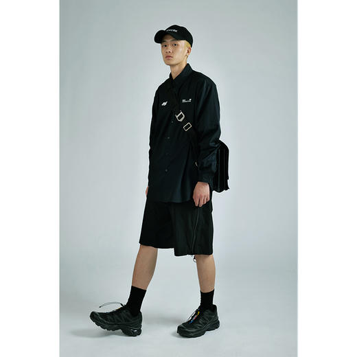 MANUFACTURE BY ATTEMPT 侧拉链尼龙短裤 商品图3