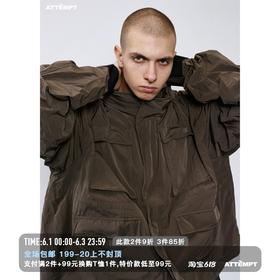 ATTEMPT 定番产品 自主变形铝丝多口袋改良M65夹克