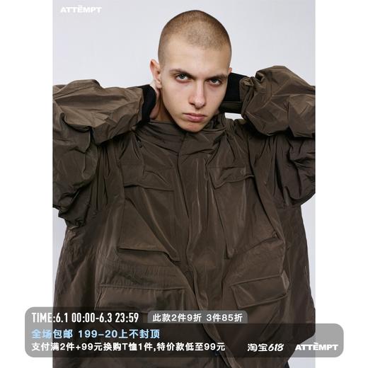 ATTEMPT 定番产品 自主变形铝丝多口袋改良M65夹克 商品图0