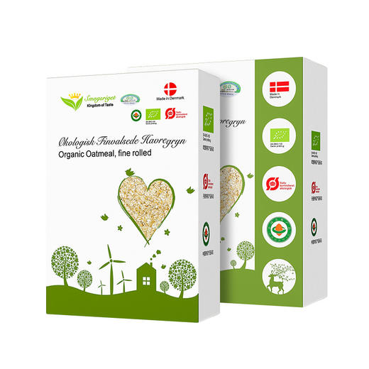 【丹麦进口】丹麦味道王国 有机燕麦片 400g/1000g 商品图3