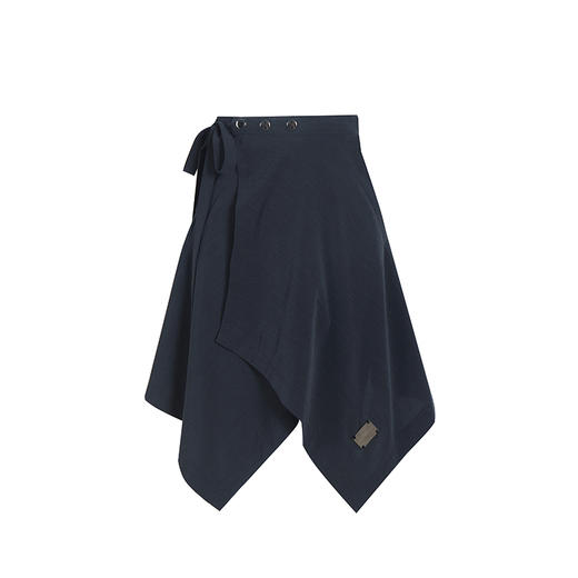 WHISTLEHUNTER(WSTHT)多穿剪裁可调节一片裙绑带金属标百搭半身裙 商品图4