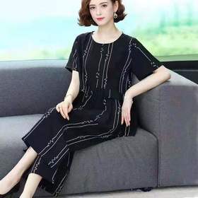 金博圣斯21157棉麻短袖套装