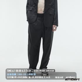 ATTEMPT 定番产品 宽松立体剪裁垂感西裤