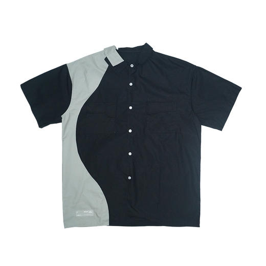 SFTTR 2021SS 曲线分割后背镂空解构拼接男女不规则异型裁片衬衫 商品图3