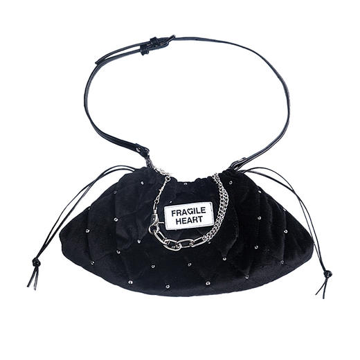 fragileheart易碎商店暗黑公主单肩包辣妹百搭复古单肩斜挎腋下包 商品图3