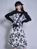 fragileheart易碎商店 长袖碎花连衣裙法式2021年新款女拼接长裙 商品缩略图2