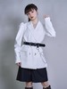 fragileheart易碎商店 白色西装外套女宽松月亮扣羊腿袖女士西服 商品缩略图1