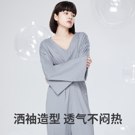 Supield素湃中长款连体防晒衣女束腰显瘦夏季薄款宽松透气防晒衣 商品图5