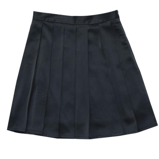 Cigaberry2021春夏流行灰色缎面百搭百褶半裙少女学院风半身裙 商品图4