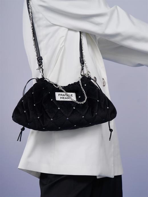 fragileheart易碎商店暗黑公主单肩包辣妹百搭复古单肩斜挎腋下包 商品图0