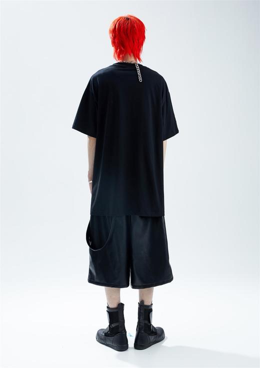 SFTTR 2021SS 括号冰块LOGO立体感印花宽松廓形男女休闲短袖T恤 商品图2