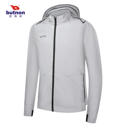 1611巴特侬butnon男士梭织连帽风衣防风透气100%聚酯纤维 商品图0