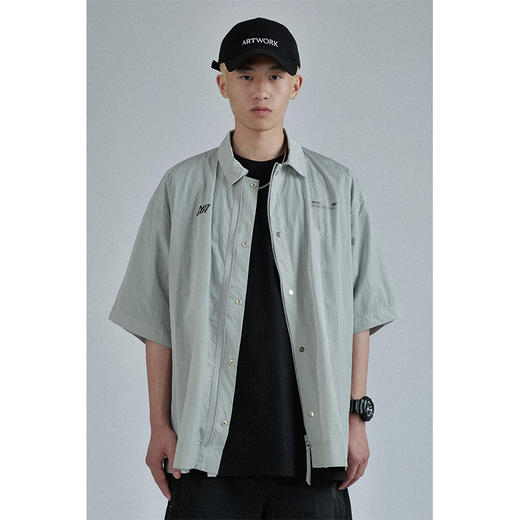 MANUFACTURE BY ATTEMPT 尼龙短袖衬衫外套 商品图1