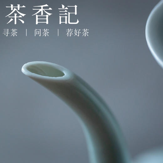 茶香记 湖田窑仿宋青釉执壶370ml青釉古典器型景德镇分茶器茶具 商品图2