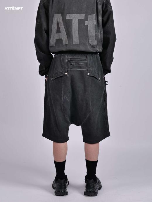 ATTEMPT SS21 异形口袋染色吊裆短裤卫裤 商品图3