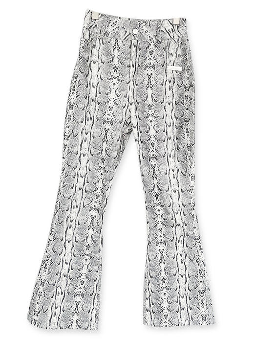 MATEMATE原创闪银色蛇纹超显瘦辣妹喇叭裤 商品图4