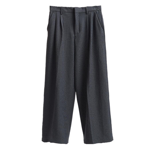 TERRAINCOGNITA2021SS春夏新款复古格纹宽松阔腿西裤百搭休闲长裤 商品图4