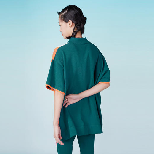 HOLONOMIC 原创撞色宽松设计感小众短袖polo衫上衣 商品图3