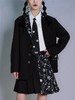 FragileHeart易碎商店黑色拼接小花西装外套女设计感小众西服上衣 商品缩略图0