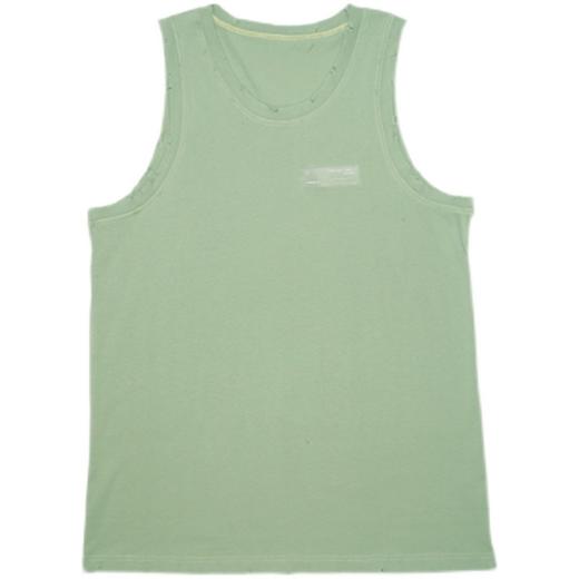 SFTTR 2021SS 基础胶牌微破坏磨边打底叠穿黑/绿/灰宽松内搭背心 商品图3