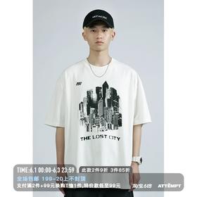 MANUFACTURE BY ATTEMPT 失落之城WuHan短袖T恤