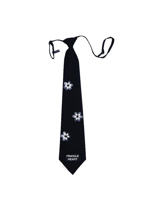 FragileHeart 原创日系学院风立体花朵 黑暗少女小众懒人小花领带 商品图3