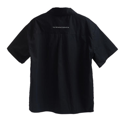 TERRAINCOGNITA春夏新品金属烫银基础宽松短袖衬衫男潮休闲女同款 商品图4