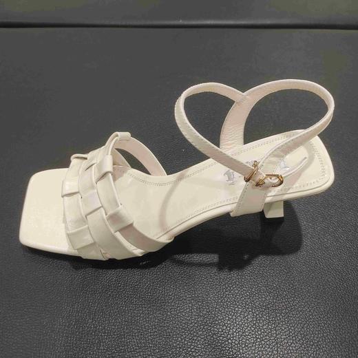 lfgj jeans bj607时尚方头细跟编织带女凉鞋 商品图1