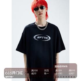 SFTTR 2021SS 括号冰块LOGO立体感印花宽松廓形男女休闲短袖T恤