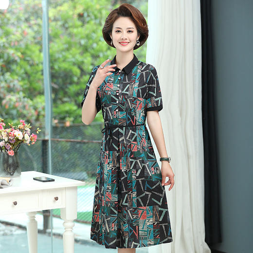 FW  FA702W新款棉绸有口袋宽松大码连衣裙 商品图1