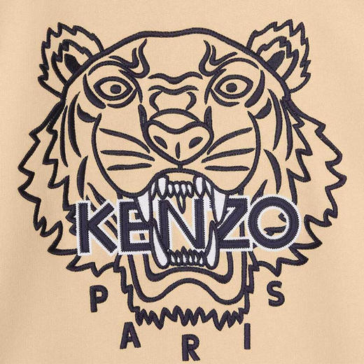 KENZO 高田贤三 女士老虎运动衫 橘红 FB52 SW824 4MP 35 商品图3