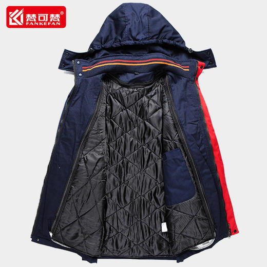 梵可梵冬季棉服冷库工作服反光条棉衣棉服防寒服工服劳保服棉袄 商品图1
