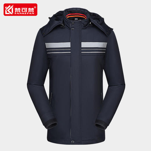 梵可梵冬季棉服冷库工作服反光条棉衣棉服防寒服工服劳保服棉袄 商品图2