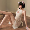 【小猫妖的魔力】情趣内衣 制服 日系 性感 角色扮演 猫咪 透明 睡裙 套装 6947 商品缩略图4