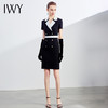 IWY/职业连衣裙时尚撞色高腰显瘦正装商务办公短袖修身高端OL
Q542- 商品缩略图2
