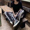 【新款韩版百搭九分 · 拖地裤休闲运动 ~ 第二条0元购！！！】2021裤子女宽松 韩版扎染裤夏季宽松直筒休闲显瘦百搭垂感高腰阔腿裤潮 商品缩略图0