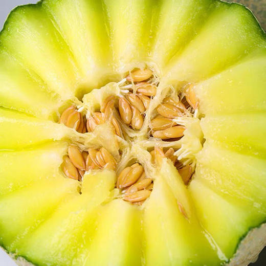 现货网纹瓜蜜甜绵软有种吃冰淇淋的感觉哦收货后瓜头微软再吃更好吃请